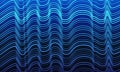 Abstract blue background gradient with waves lines Royalty Free Stock Photo