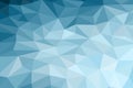 Abstract blue background. Low-poly triangular pattern in a modern style. Royalty Free Stock Photo