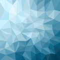Abstract blue background. Low-poly triangular pattern in a modern style. Royalty Free Stock Photo