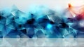 Abstract blue background. Network connection structure. Grid. Ai generate Royalty Free Stock Photo