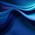 Abstract blue background with smooth lines. Vector illustration. Eps 10