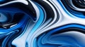abstract blue background with smooth lines and waves, computer generated illustration