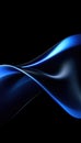 Abstract blue background with smooth shining lines Royalty Free Stock Photo