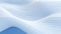 abstract blue background with smooth wavy lines in the form of waves Generative AI Royalty Free Stock Photo