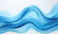 abstract blue background with smooth wavy lines. illustration. Royalty Free Stock Photo