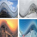 Set of abstract backgrounds square pattern. vector. EPS10