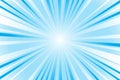 Abstract blue background with sun rays. Summer vector illustration Royalty Free Stock Photo