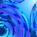 Abstract blue background with techno elements Royalty Free Stock Photo