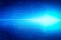 Abstract blue background. Technology background. Futuristic information technology. image created with generative AI Royalty Free Stock Photo