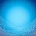 Abstract blue background template with waves Royalty Free Stock Photo