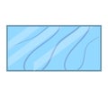 Abstract blue background with wavy lines, modern sleek design. Stylish wavy pattern, minimalist wallpaper vector