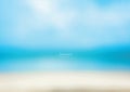 Abstract blue beach - vector background