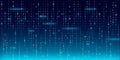 Abstract blue binary code background Royalty Free Stock Photo