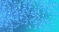 Abstract blue biology background microscopic bacteria germs Royalty Free Stock Photo