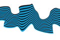 Abstract Blue and Black Optical Wave Design on White Background Royalty Free Stock Photo