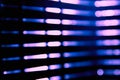 Abstract blue blur of city lighting digital lens flare glare, blinds light background Royalty Free Stock Photo