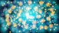 Abstract blue blurred background with bokeh effect. Magical bright festive multicolored beautiful glowing shiny with light spots Royalty Free Stock Photo