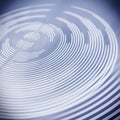 Abstract blue blurry background. Concentric rings shape Royalty Free Stock Photo