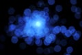 Abstract Blue Bokeh Background Royalty Free Stock Photo
