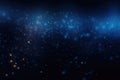 abstract blue bokeh background with stars and sparkles, Dark blue and glow particle abstract background, AI Generated Royalty Free Stock Photo