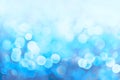 Abstract blue bokeh background or texture, copyspace