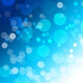 Abstract blue Bokeh circles on background Royalty Free Stock Photo