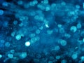 Abstract Blue Bokeh circles background. Blue blurred background, the bokeh effect. Royalty Free Stock Photo