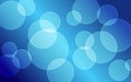 Abstract blue bokeh circles background Royalty Free Stock Photo