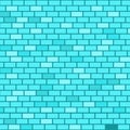 Abstract blue brick vector background. Royalty Free Stock Photo