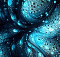 Abstract blue bubbles background Royalty Free Stock Photo