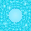 Abstract Blue Card with Copyspace and Bubble Circle Royalty Free Stock Photo