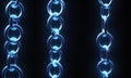 Abstract Blue Chain Links Royalty Free Stock Photo