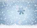 Abstract Christmas holiday snow background. Winter landscape with falling snowflakes Royalty Free Stock Photo
