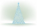 Abstract Blue christmas tree. EPS 8 Royalty Free Stock Photo