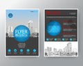 Abstract blue circle Brochure annual report cover Flyer Poster design Layout template Royalty Free Stock Photo