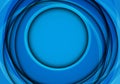 Abstract blue circle curve overlap with blank space design modern futuristic background vector Royalty Free Stock Photo
