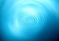 Abstract blue circle water drop ripple with wave, texture background. Royalty Free Stock Photo