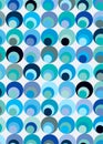 Abstract blue circles Royalty Free Stock Photo