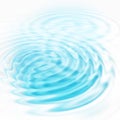 Abstract blue circular water ripples Royalty Free Stock Photo