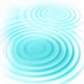 Abstract blue circular water ripples Royalty Free Stock Photo