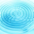 Abstract blue circular water ripples Royalty Free Stock Photo