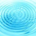 Abstract blue circular water ripples Royalty Free Stock Photo