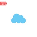 Abstract blue cloud. Illustration on white background for design eps 10