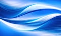 Abstract blue color background with white curves