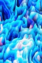 Abstract blue color digital 3d art background