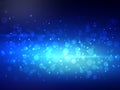 Abstract blue colorful bokeh background. Festive Royalty Free Stock Photo