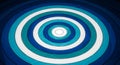 Abstract blue concentric circles with geometric patterns on dark background Royalty Free Stock Photo