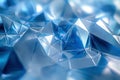 Abstract Blue Crystal Facets Image Background geometric Royalty Free Stock Photo