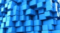 Abstract blue cube pattern Royalty Free Stock Photo