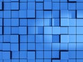 Abstract blue cubes background Royalty Free Stock Photo